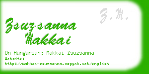 zsuzsanna makkai business card